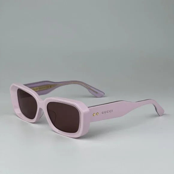 BRAND NEW Gucci GG1531SK 003 Pink Brown Unisex Rectangle Sunglasses m_65fd8df77321b0cbb5441996.jpeg main image 3